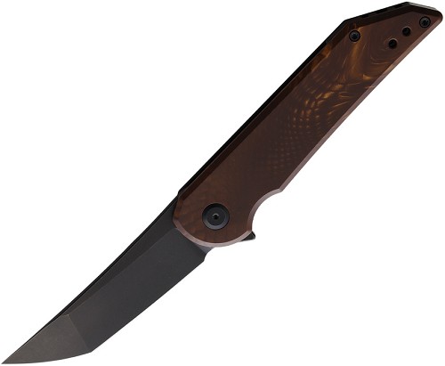 Hoback Knives Radford Framelock Pocket Knife Juma Gold - HOB019JGD 