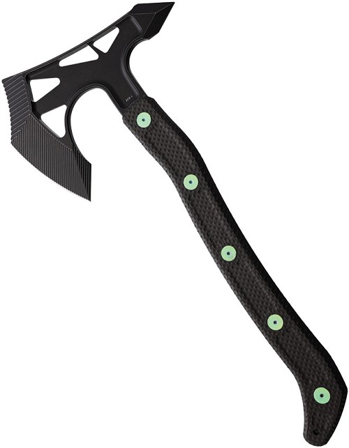 Hoback Knives Ps2 Axe DLC/Green Accents - HOB033G 
