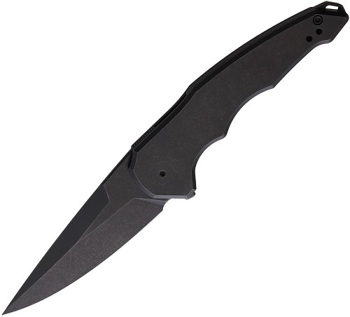 Hoback Knives 1Sam Framelock Pocket Knife Blackout - HOB036BB 