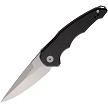 Hoback Knives 1Sam Framelock Pocket Knife Stonewash/Black - HOB036SB 