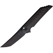 Hoback Kwaiback Button Lock Pocket Knife Carbon Fiber - HOB040 