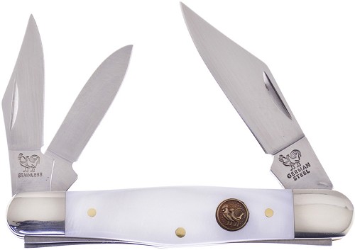 Hen & Rooster Whittler Pocket Knife Mother of Pearl - HRI123MOP 