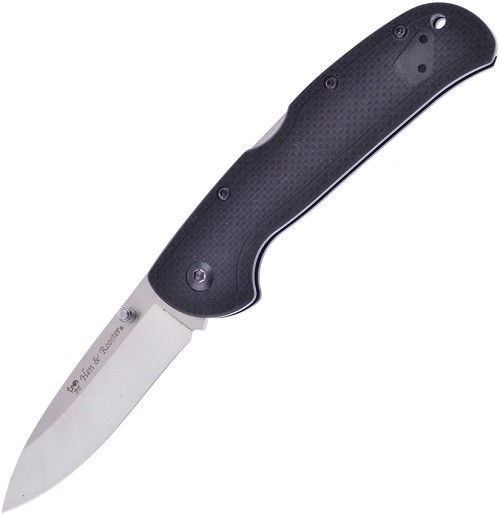 Hen & Rooster Lockback Pocket Knife Black G10 - HRI180BG10 