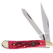 Hen & Rooster Peanut Pocket Knife Red Pick Bone - HRI402RPB 