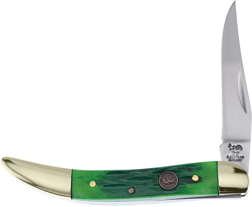 Hen & Rooster Toothpick Pocket Knife Green Pick Bone - HRI961GPB 