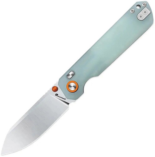 HX Outdoors Hyla Button Lock Pocket Knife Jade - HXOZD120S 
