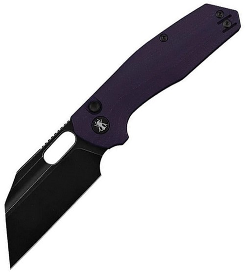 Ironfly Yolo Button Lock Pocket Knife Purple - IFVF02PL 