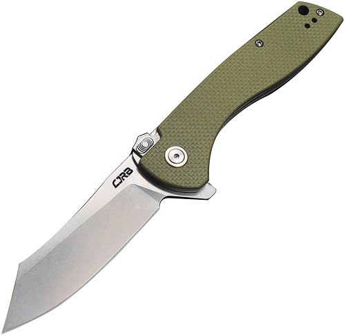 CJRB Kicker Recoil Lock Pocket Knife Green - J1915GN 