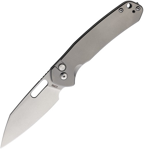 CJRB Pyrite Button Lock Pocket Knife Titanium - J1925ATI 