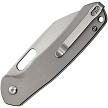 J1925ATI CJRB Pyrite Button Lock Pocket Knife Titanium 