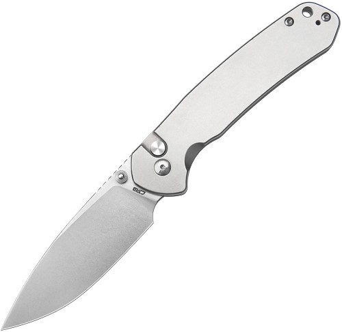 CJRB Large Pyrite Button Lock Pocket Knife - J1925LST 