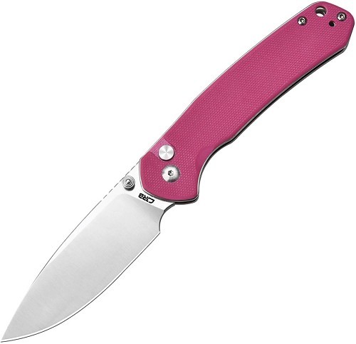 CJRB Pyrite Button Lock Pocket Knife Pink G10 AR RPM9 - J1925PNK 