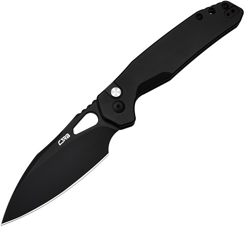 CJRB Frack Black Steel AR-RPM9 Button Lock Pocket Knife - J1931BST 