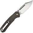 J1942ODG CJRB Bowie Pyrite Button Lock Pocket Knife OD Green 