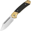 CJRB Bowie Pyrite Slip Joint Pocket Knife Brass - J1942SJBREB 