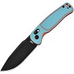 CJRB Shale Crossbar Lock Pocket Knife Blue Orange - J1943BBO 