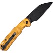 J1945AMB CJRB Pyrite Light Button Lock Pocket Knife AR-RPM9 Amber 