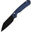 CJRB Pyrite Light Button Lock Pocket Knife Blue - J1945BBU 