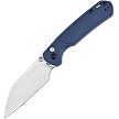 CJRB Pyrite Light Button Lock Pocket Knife Blue - J1945BU 