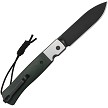 CJRB Glacier Button Lock Pocket Knife Green - J1961BMGN 