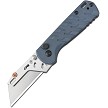 CJRB Boxer Button Lock Pocket Knife Blue G10 - J1967BU 