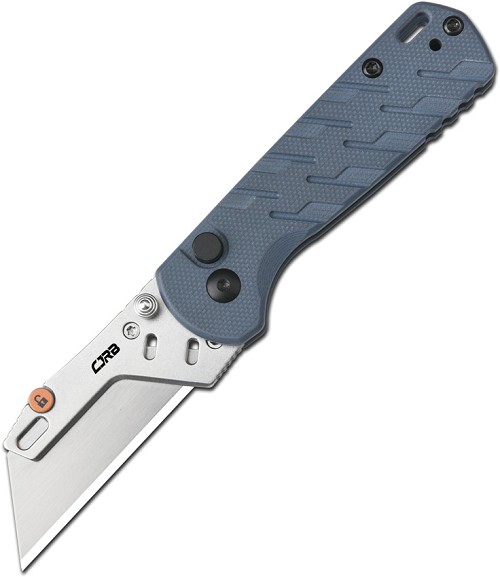 CJRB Boxer Button Lock Pocket Knife Blue G10 - J1967BU 