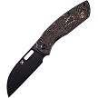 Kansept Convict Framelock Pocket Knife Copper Carbon Fiber - K1023A4 