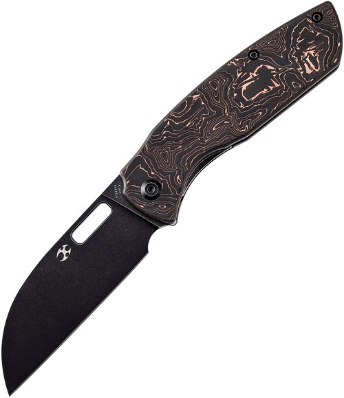 Kansept Convict Framelock Pocket Knife Copper Carbon Fiber - K1023A4 