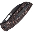 K1023A4 Kansept Convict Framelock Pocket Knife Copper Carbon Fiber 