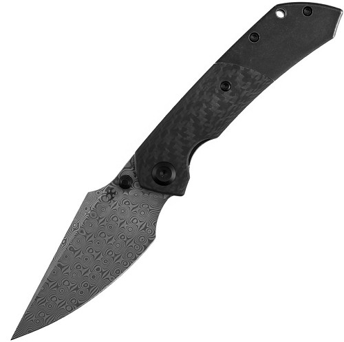Kansept Fenrir Crossbar Lock Pocket Knife Twill Carbon Fiber - K1034D1 