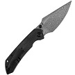 Kansept Fenrir Crossbar Lock Pocket Knife Twill Carbon Fiber - K1034D1 