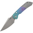 Kansept Fenrir Top Linerlock Pocket Knife Crystalized Titanium - K1034H2 