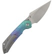 Kansept Fenrir Top Linerlock Pocket Knife Crystalized Titanium - K1034H2 