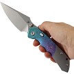 Kansept Fenrir Top Linerlock Pocket Knife Crystalized Titanium - K1034H2 