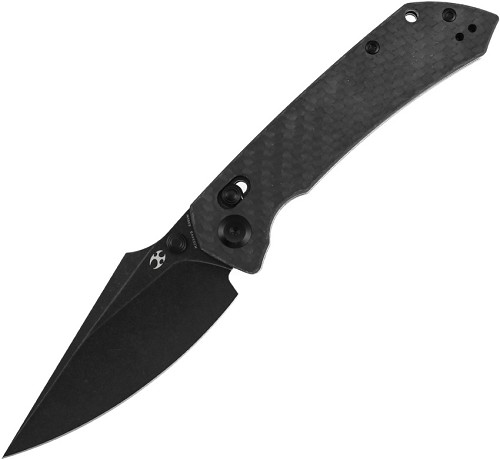 Kansept Fenrir Crossbar Lock Pocket Knife Twill Carbon Fiber - K1034V5 
