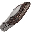 K1059A1 Kansept Cosmos Framelock Pocket Knife Copper Carbon Fiber 