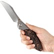 K1059A1 Kansept Cosmos Framelock Pocket Knife Copper Carbon Fiber 
