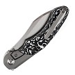 K1059A2 Kansept Cosmos Framelock Pocket Knife White/Black Carbon Fiber 