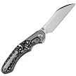 K1059A2 Kansept Cosmos Framelock Pocket Knife White/Black Carbon Fiber 