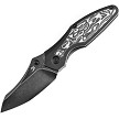 Kansept Baba Yaga Framelock Pocket Knife Blackwash Titanium - K1074A3 