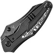 K1074A3 Kansept Baba Yaga Framelock Pocket Knife Blackwash Titanium 
