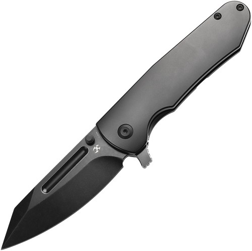 Kansept Superhawk Framelock Pocket Knife Black Anodized Titanium - K1084A1 