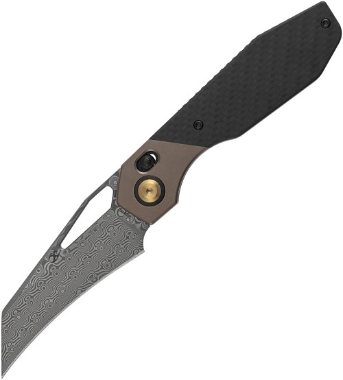 Kansept QTRO Crossbar Lock Pocket Knife Twill Carbon Fiber - K1118VH2 