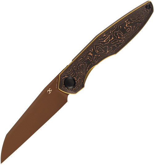 Kansept Halide Linerlock Pocket Knife Copper Carbon Fiber - K1136A5 