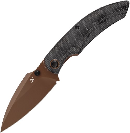 Kansept Falk Linerlock Pocket Knife Black Micarta - K1142A3 