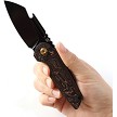 K2048A5 Kansept Rafe Linerlock Pocket Knife Copper Carbon Fiber 