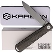 KARB110 KARBON Beatnik Framelock Pocket Knife 20CV Titanium 