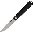 KARBON Beatnik Framelock Pocket Knife 14C28 Black - KARB111 