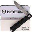 KARB111 KARBON Beatnik Framelock Pocket Knife 14C28 Black 