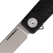 KARB111 KARBON Beatnik Framelock Pocket Knife 14C28 Black 
